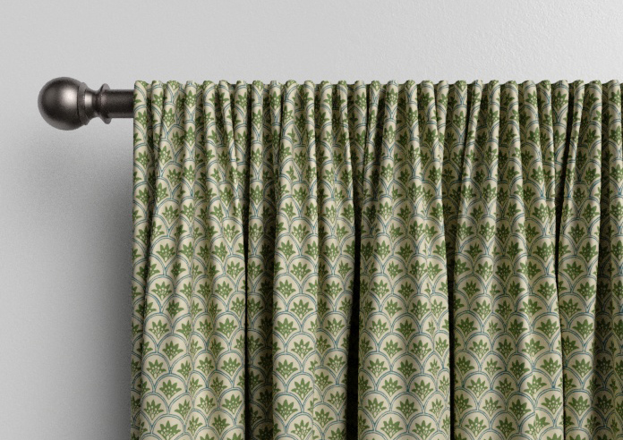 Land & Shore Dawn, Green - Made to Measure Curtains - Image 9